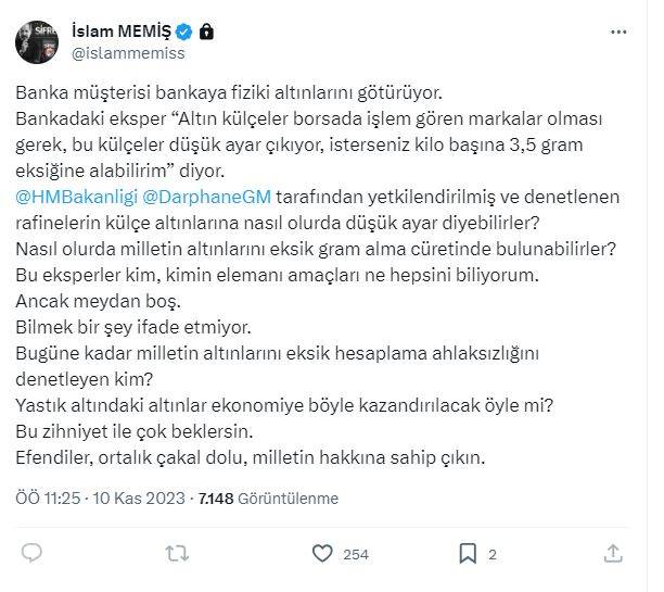 Altın piyasası uzmanı İslam Memiş bankaların altın oyununu deşifre etti! Ortalık çakal dolu 9